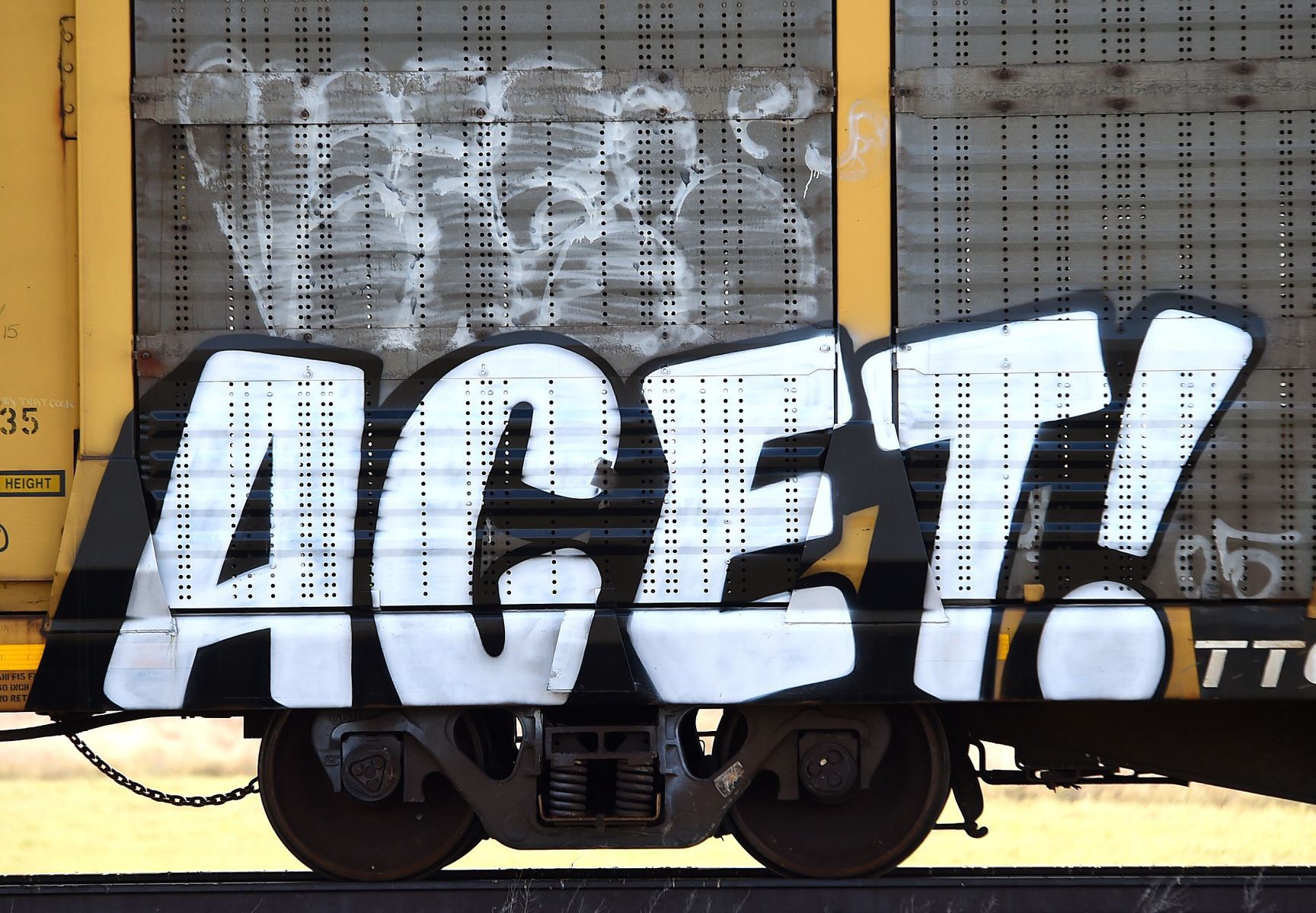 Graffiti rail cars